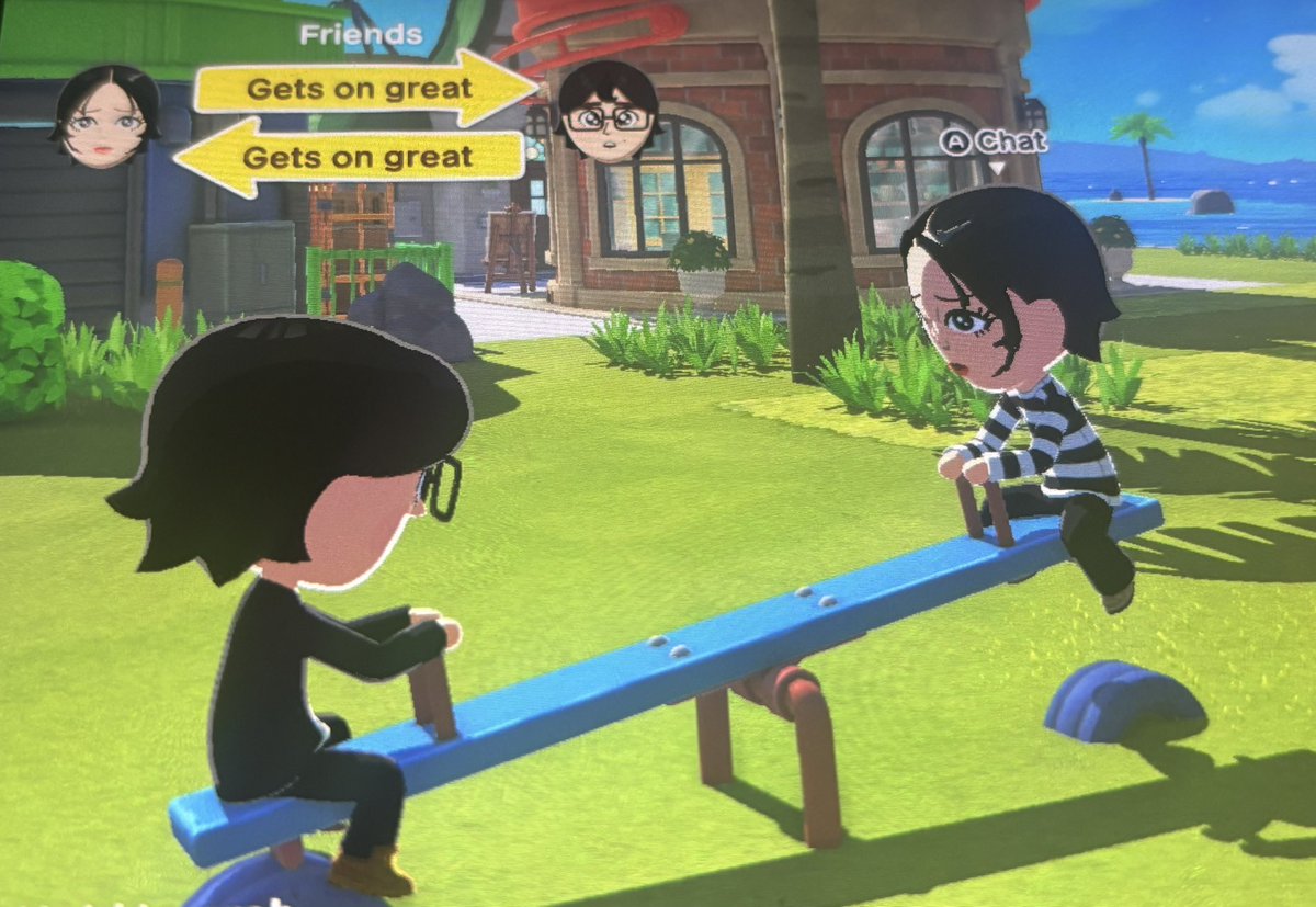 nana and hanji on da swing tgt