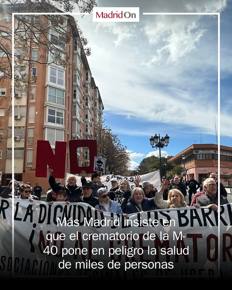 MADRIDON_NEWS's tweet image. 🚨 ¡La salud de miles en juego! Más Madrid denuncia la construcción de un crematorio en la M-40, advirtiendo sobre el peligro que representa para los vecinos. 📣 ¿Tú qué opinas? #SaludPública #Madrid #MásMadrid mrf.lu/HH11