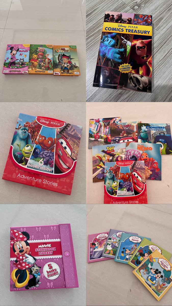 granwolan's tweet photo. wts buku mostly beli di big bad wolf (bbw) 2018/2019
- minnie mouse &amp; pixar (toy story, cars, monster inc, finding nemo, dll)
- buku pengetahuan buat anakk
harga boleh tanya" dulu di dm
dom jakarta https://t.co/Mflus70AMG