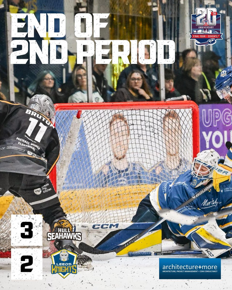 hullseahawks's tweet image. 40:00 | End of 2nd Period

More adrenaline fueled action by both team but overall the Seahawks managing to take the lead going into the 3rd and final period of your Playoff Final

🦅 3–2 ⚔️

#HullSeahawks | #GameNight
