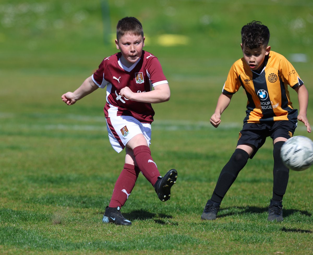 ntfc's tweet photo. ⚽️ Action for the @NTFC_Academy U9's today.

📸 Pete Norton

#ShoeArmy 👞 https://t.co/ckyvn0Bxcu