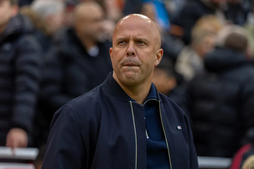 TouchlineX's tweet photo. 🚨🗣️ Arne Slot on Salah's goal: "It was a great ball by Cody and a great finish by Mo, in front of our fans who were there for us."

"It is our 5th game in 15 games." https://t.co/qQl27LSAPR