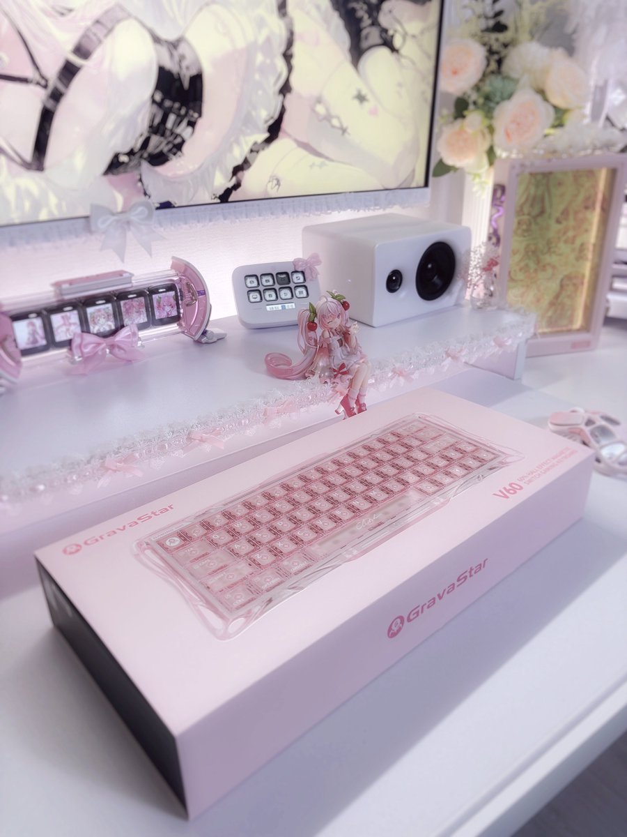 lllliala's tweet image. GravaStar(@gravastar_jp )様から
キーボード(Crystal Rose Mercury V60 HE)
ご提供頂きました໒꒰՞ ܸ. .ܸ՞꒱ა⋆⑅˚₊

〇透明ケースで可愛いꔛෆ
〇宝石のような輝き💎
〇UFOswitch🛸✨️

グラバスター8周年記念セール中🎉
最大30%オフ!!
#PR  #GravaStar  #Gaming