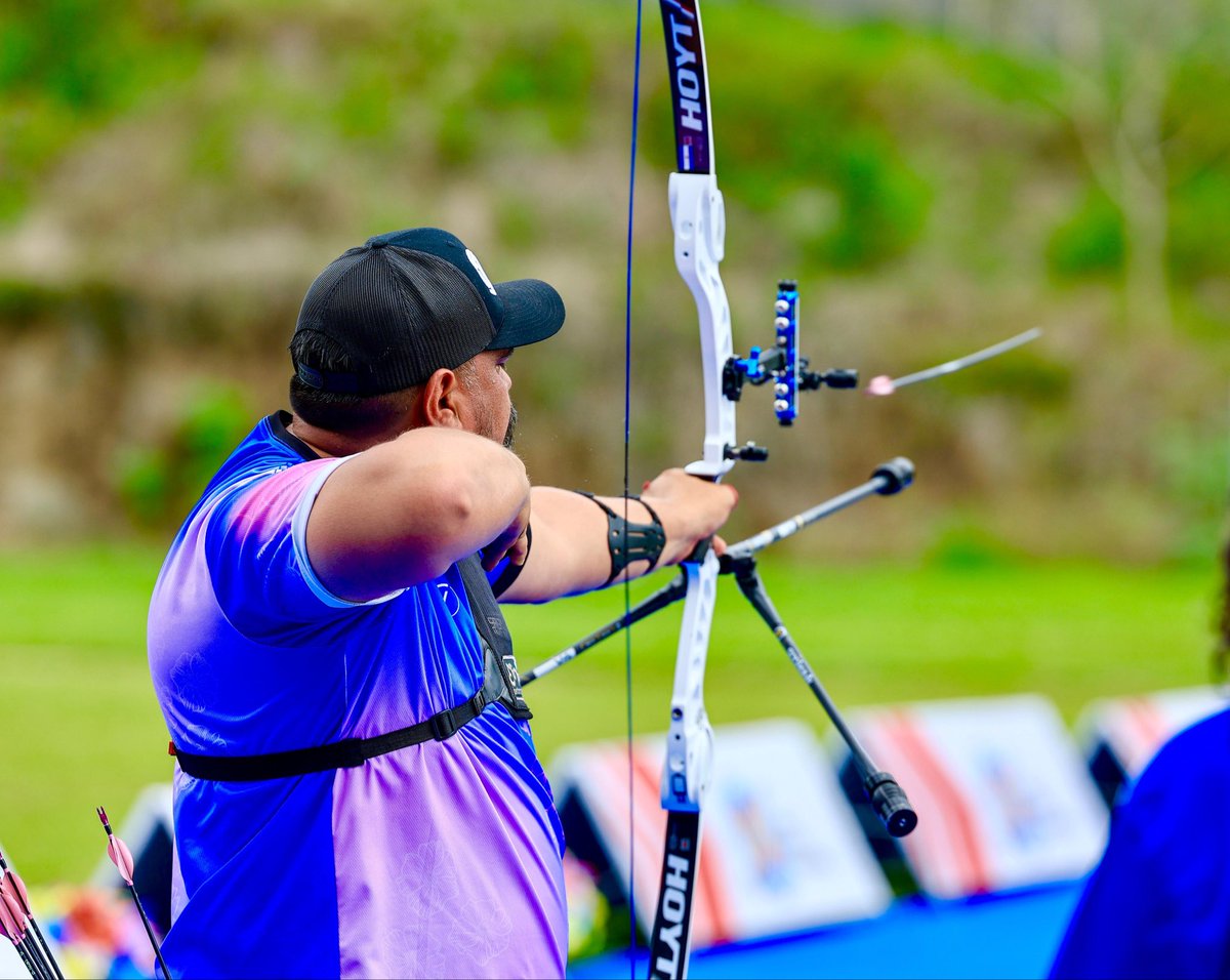 indeselsalvador's tweet image. #TiroConArco 🏹| El arquero salvadoreño Óscar Ticas, integrante del Programa Esfuerzo y Gloria, se adjudicó la medalla de plata al caer 2-6 ante el chileno Andrés Aguilar en la final de arco recurvo individual del Grand Prix de las Américas, que se lleva a cabo en el Polígono de