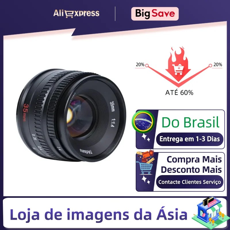 pechinchaaliexe's tweet image. 7Artisans 35mm F1.4 APS-C Lente de retrato

💰 R$241,17
🎟️ Cupom: BRAE3 + 234 Moedas + Cupom da Loja

🛒 s.click.aliexpress.com/e/_c4E0FGUD
🖥 s.click.aliexpress.com/e/_c3ZYziEl

🔥Convide seus amigos 🔥
t.me/Ofertassdiaria…
#Brasil #descontos #promo #dicas #aliexpress