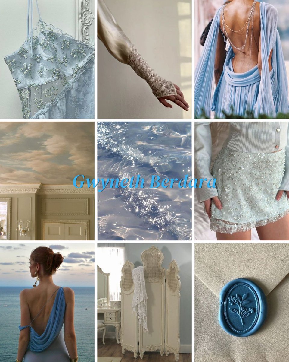 Gwyneth Berdara aesthetic 🤍🩵💙✨️
