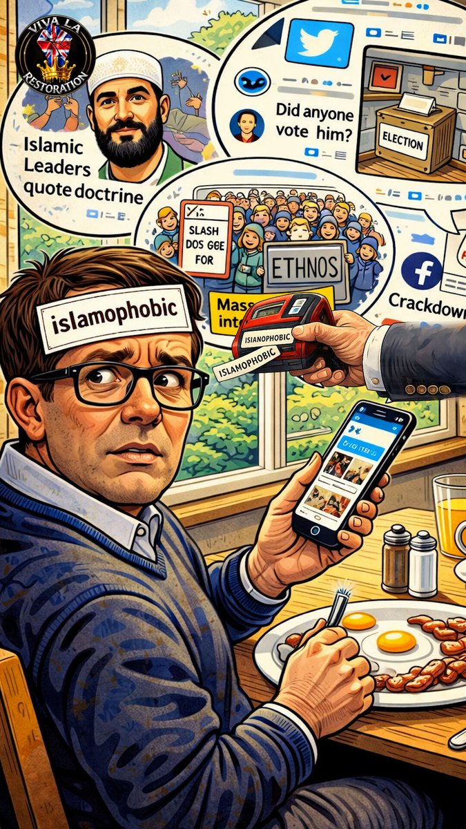 VivaLaRestore's tweet image. They slap that label onto anoyone who has the courage to probe the ideology. 

#RestoreBritain #OutOfOffice #Supdawg #VivaLaRestoration #RupertLowe