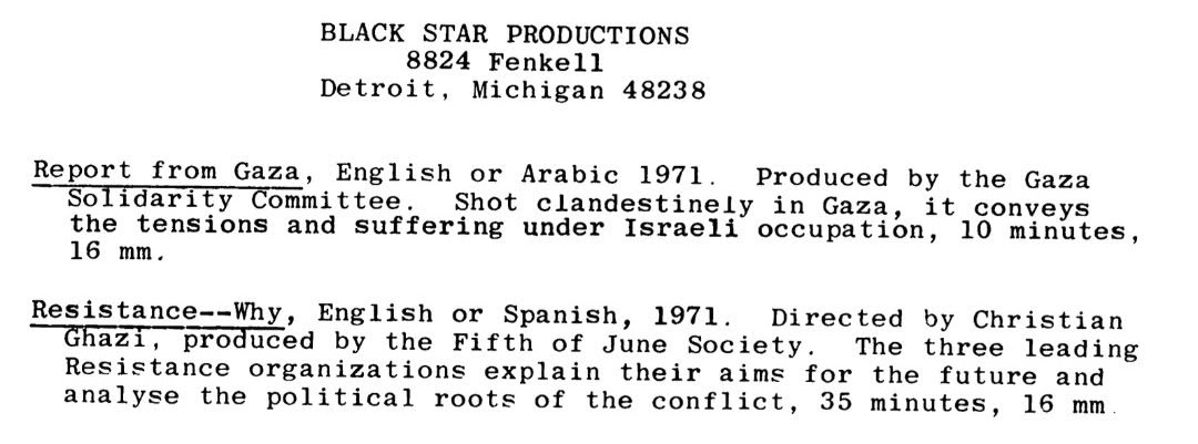 Of late, I find myself scrolling thru the feed of Blackhole Cinematheque and I stumbled upon the post dated Dec, 7 2024 appealing to discover Report from Gaza (a militant short film) made by Gaza Solidarity Committee clandestinely in Gaza (‘71). <a href="/atlajala/">🔻</a>, is there any progress?