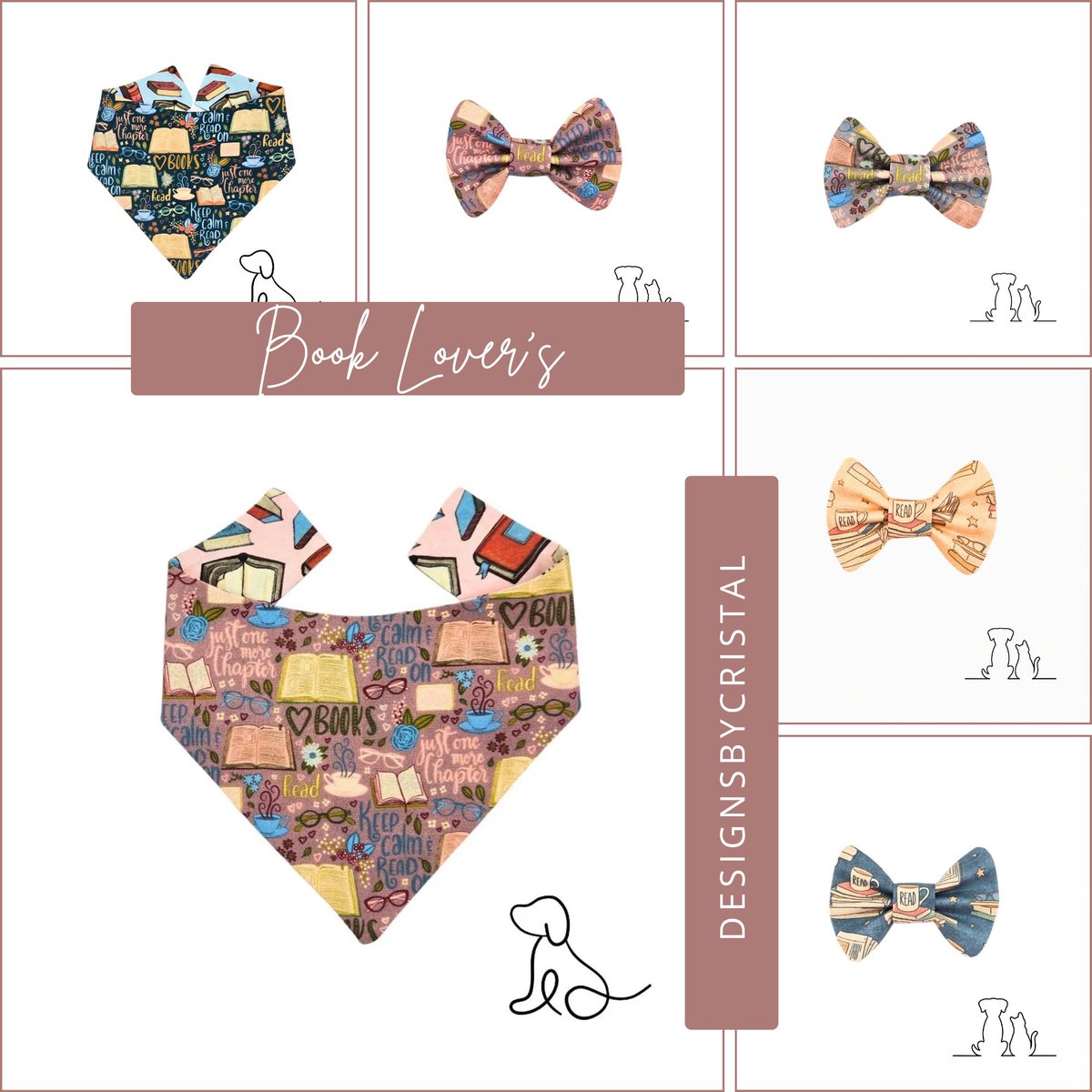 DsignsbyCristal's tweet image. Treat your favorite reading buddy to the #BookLovers Collection! 📚🐾 Perfect for #DogMoms and #MothersDay gifts. 🎁
​✨ Buy 3, Get 25% OFF! ✨
​ 
#craftbizparty #dogsoftwitter #twitterdogcommunity #readingcommunity #craftshout 

etsy.com/your/shops/me/…