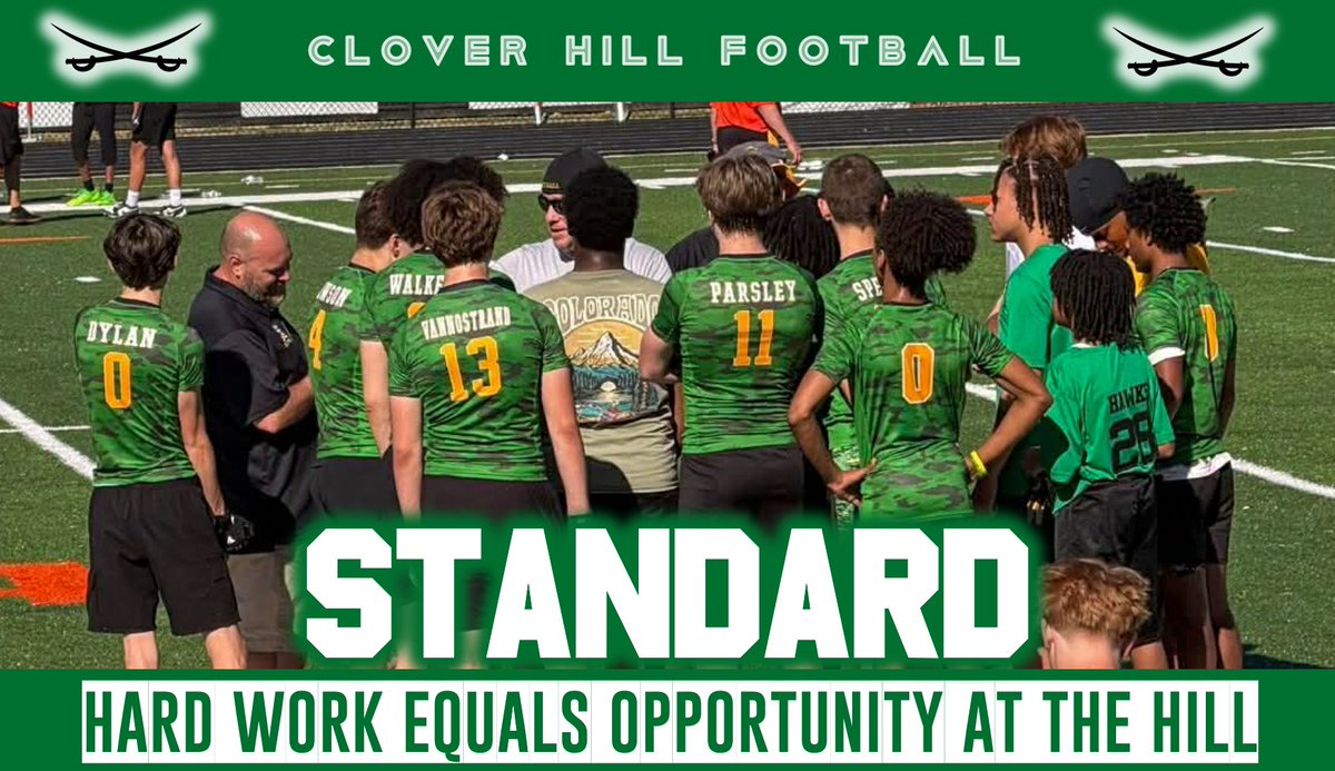 CHCavsFB's tweet image. Saturday work.

Details. Communication. Standard.

#CloverHillFootball #STANDARD #GoCavs