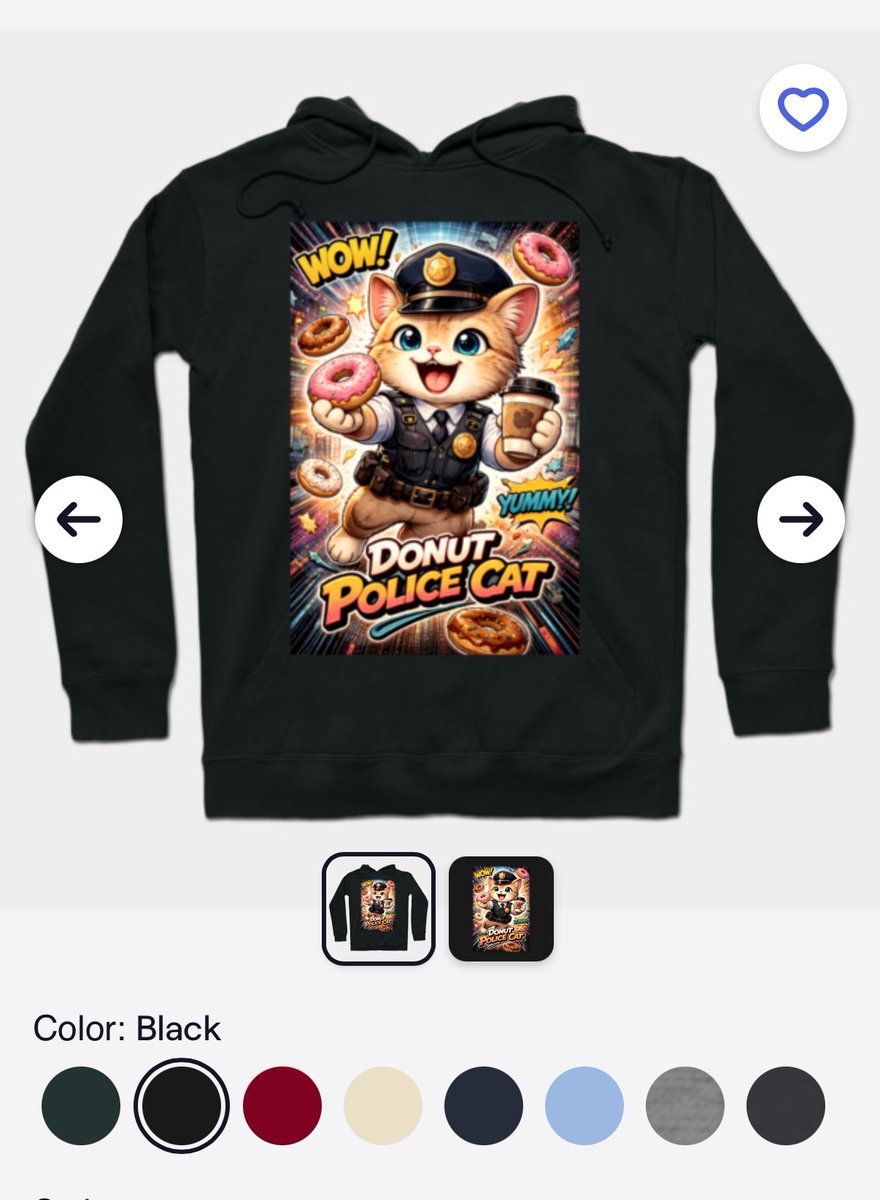 EnisAzap's tweet photo. ๐ฉ๐๐บ Donut Police Cat | Hoodie
Nothing suspicious hereโฆ just a cat protecting donuts at all costs.
Crime rate: low. Donut rate: zero.
๐ https://t.co/RN26yeXiXu
#DonutCat #PoliceCat #FunnyCats #CatLovers #CatHoodie #FoodieCat #CuteCats #Police #MeowStory #Teepublic #eShop https://t.co/afSC9ViAgE