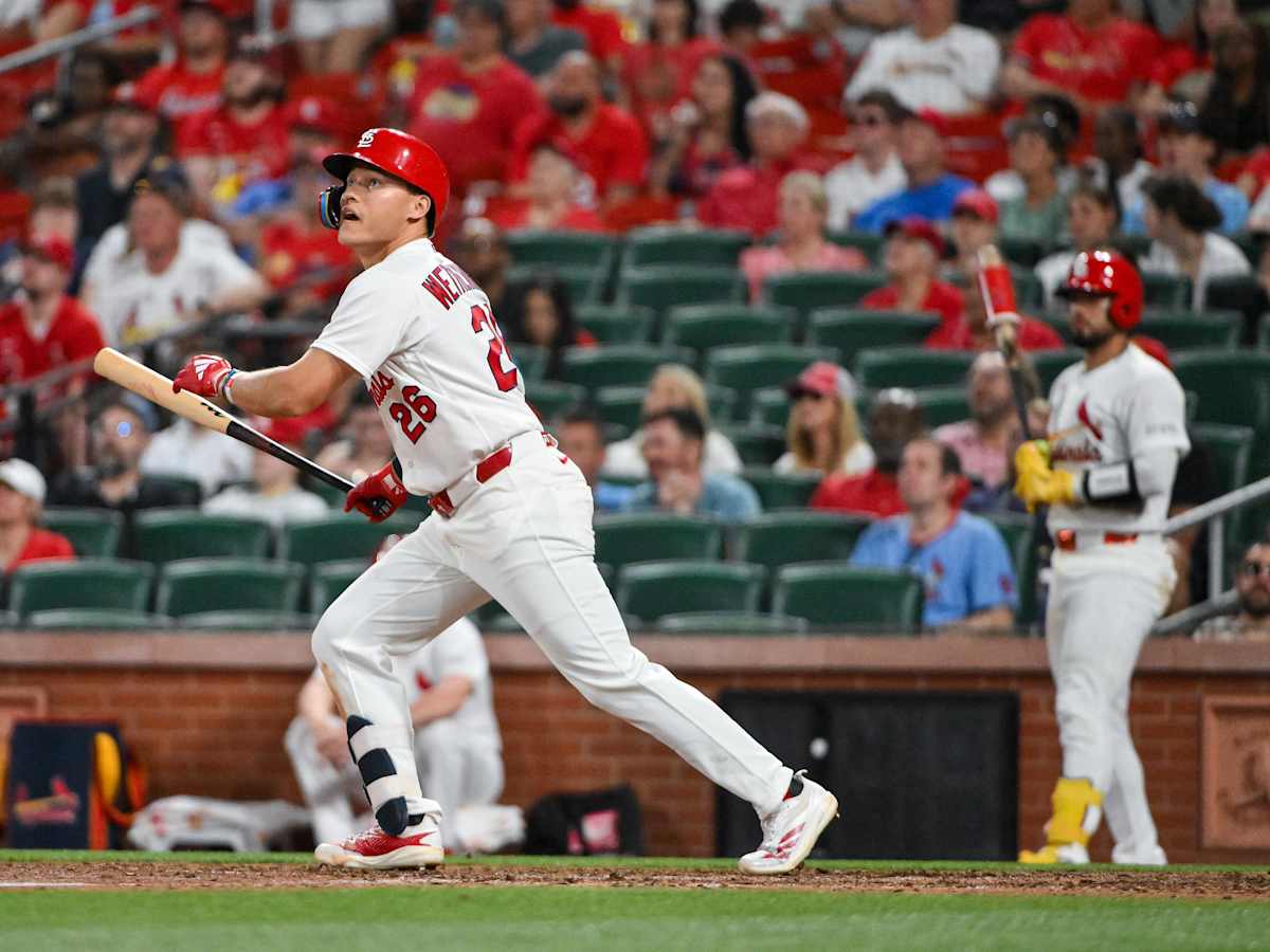 STL_Stats_Facts's tweet photo. Highest OBP from the leadoff position (min. 70 PAs):

1) .396 - Shohei Ohtani
2) .389 - JJ WETHERHOLT
3) .385 - James Wood
4) .381 - Brandon Nimmo

The plate discipline from JJ has been fantastic early on. He's been a great leadoff hitter for this team 🙌 https://t.co/GNfvmWEiep