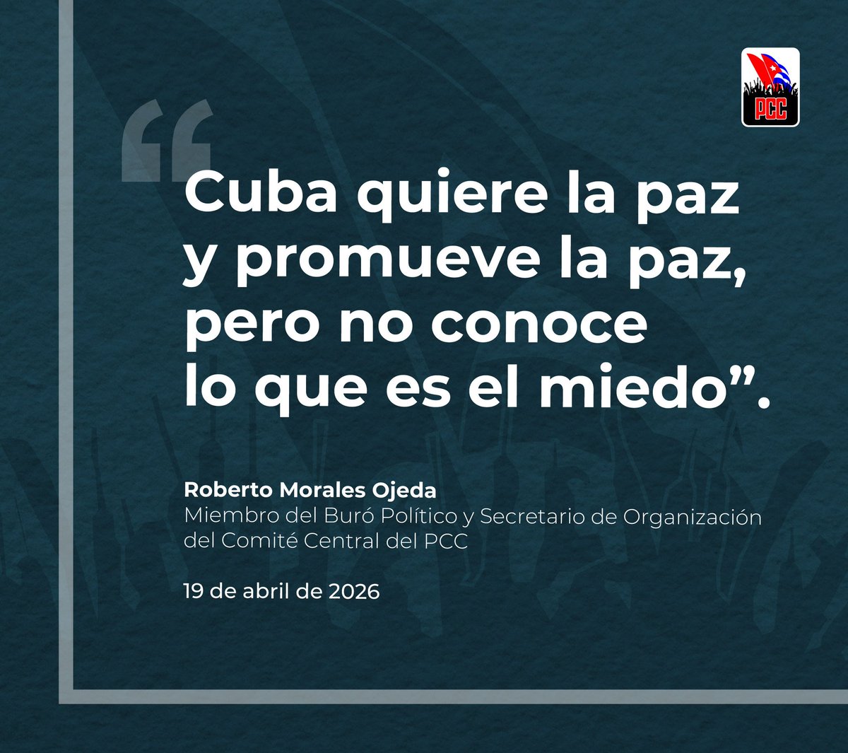 " Ante cualquier agresión, como en Girón, venceremos"
#GirónEsHoy #CubaEstáFirme
#PorLasTunasLaVictoria