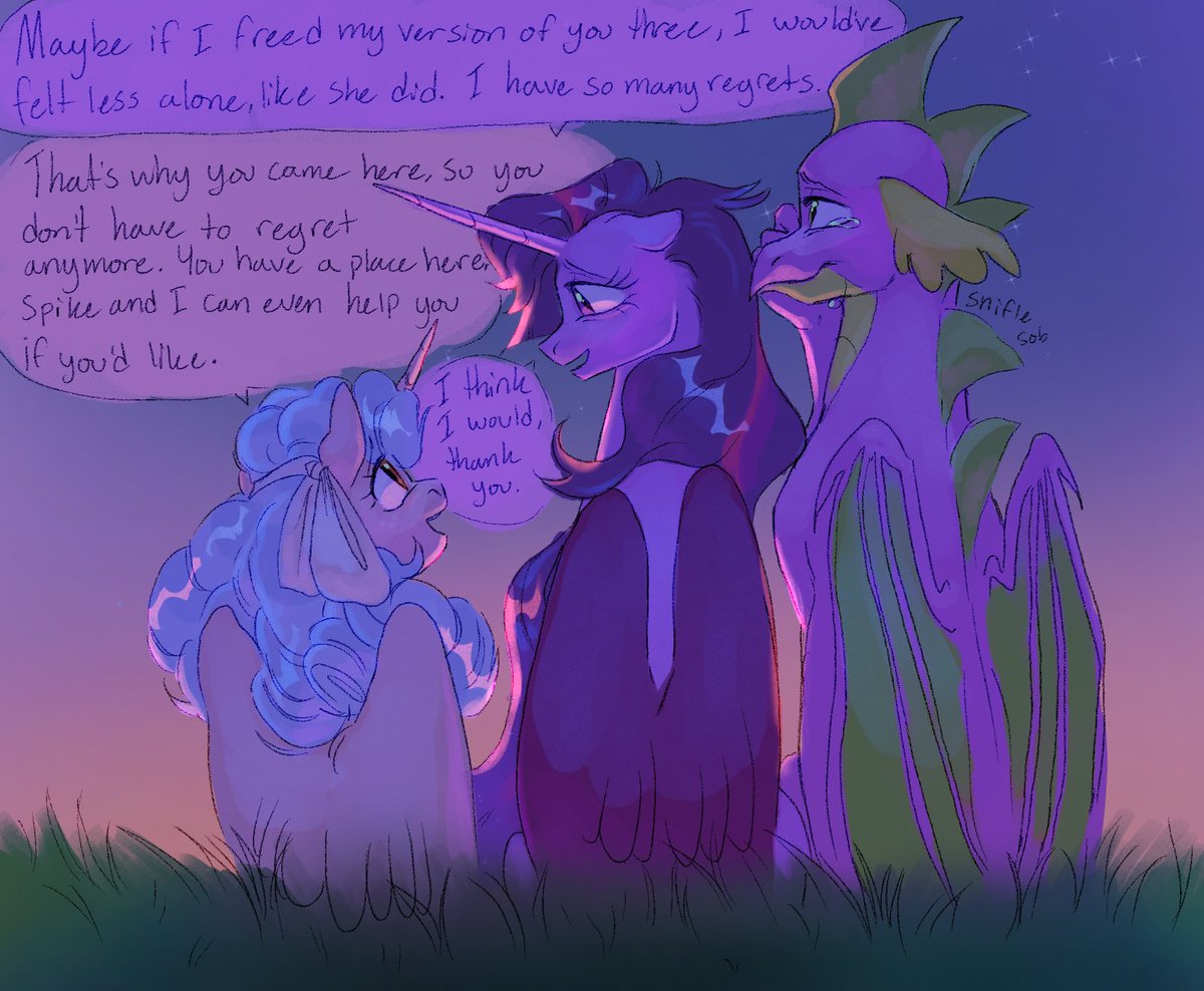 (A dawning light) epilogue 3: whenever you need a helping hoof or paw, there’s always someone somewhere that’ll lend it to you. Sometimes, you need to cross worlds, but most of the time you don’t.