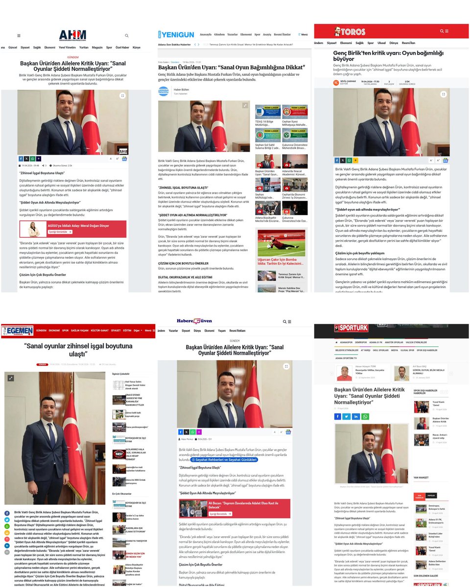 Gençlerimizin dijital dünyada bilinçli, güvenli ve sağlıklı bir geleceğe adım atmasına katkı sunmak amacıyla; "Sanal Oyun Dünyası ve Gençlik" hakkındaki bildirimizi kamuoyuna duyuran tüm basın mensuplarımıza teşekkürlerimi sunarım.<a href="/RTErdogan/">Recep Tayyip Erdoğan</a> <a href="/ikahramanbv/">İsmail Kahraman</a> <a href="/omerrcelik/">Ömer Çelik</a> <a href="/Tamer_Dagli/">Tamer Dağlı 🇹🇷</a>