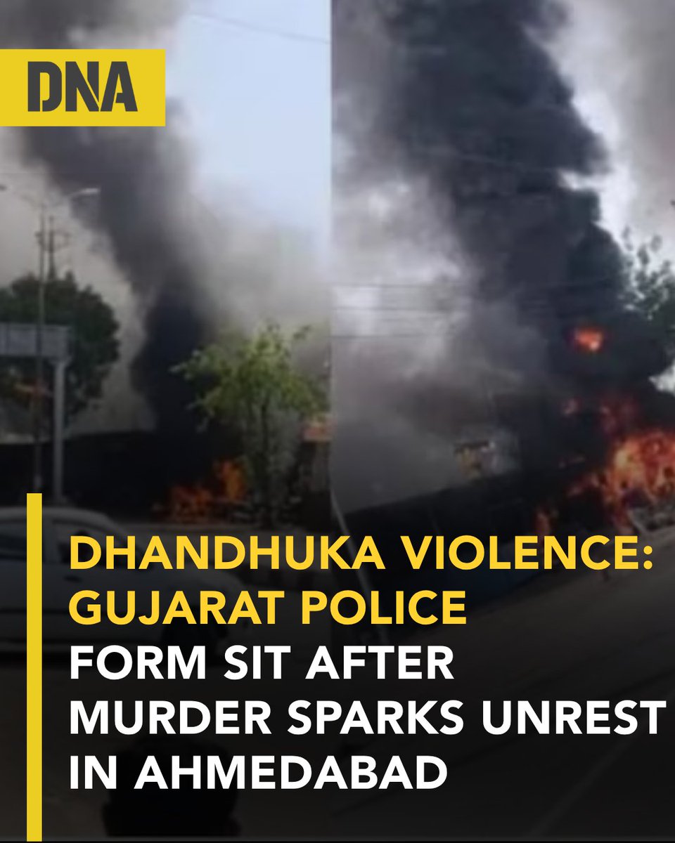 dna's tweet image. Gujarat Police is set to form a Special Investigation Team (#SIT) to probe the violence in #Dhandhuka, which erupted after a clash between two individuals following a bike accident.

Read here :dnaindia.com/india/report-d…

#DNAUpdates | #GujaratPolice | #Ahmedabad