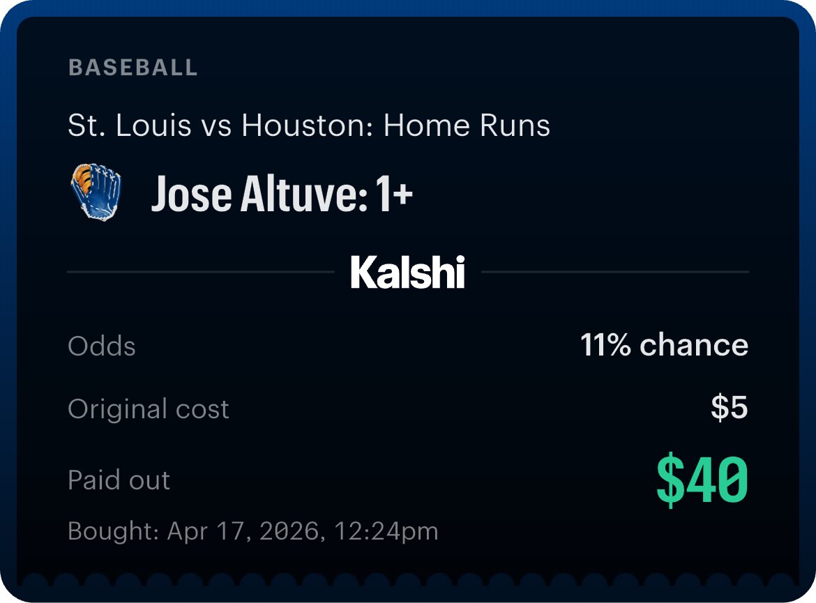 ALL RISE! 👀⚾️☄️

❤️ If Tailing! ❤️

We are on FIRE!🔥 

#HomeRunParlay #HomeRun #MLB #GamblingX