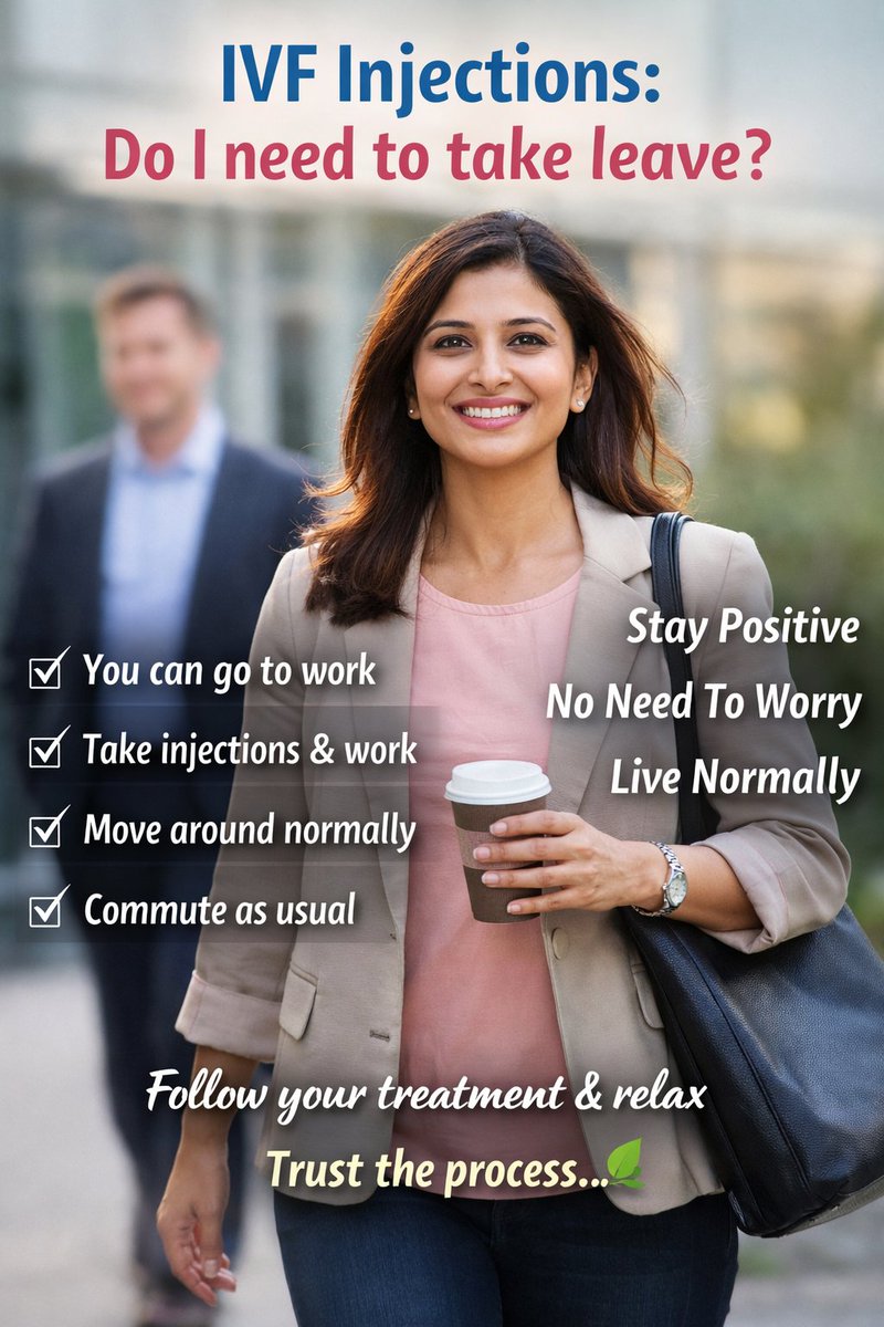 SujoyDasgupta1's tweet image. IVF injections ≠ bed rest.
Live normal, work, stay calm.
Worry doesn’t change results—consistency does. 🌿

#IVF #FertilityCare #StayPositive #WomensHealth