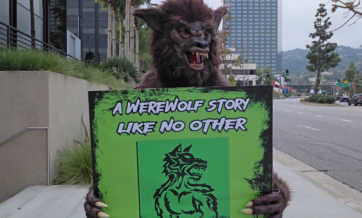 Gorilla marketing at Universal City.

(Or is it werewolf marketing?)