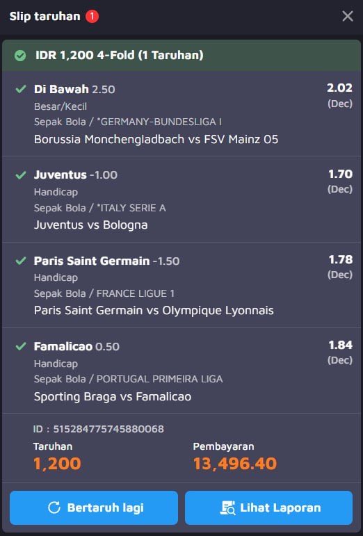 quotes_parlay's tweet image. 𝗠𝗜𝗫𝗣𝗔𝗥𝗟𝗔𝗬 𝗗𝗶𝗻𝗶 𝗛𝗮𝗿𝗶 𝗞𝗶𝘁𝗮 👊🏻
𝗧𝗼𝘁𝗮𝗹 𝗢𝗗𝗗𝗦: 𝟭𝟭.𝟮𝟰𝟳
#mixparlay #parlay #sepakbola #football #trending #tren #viral