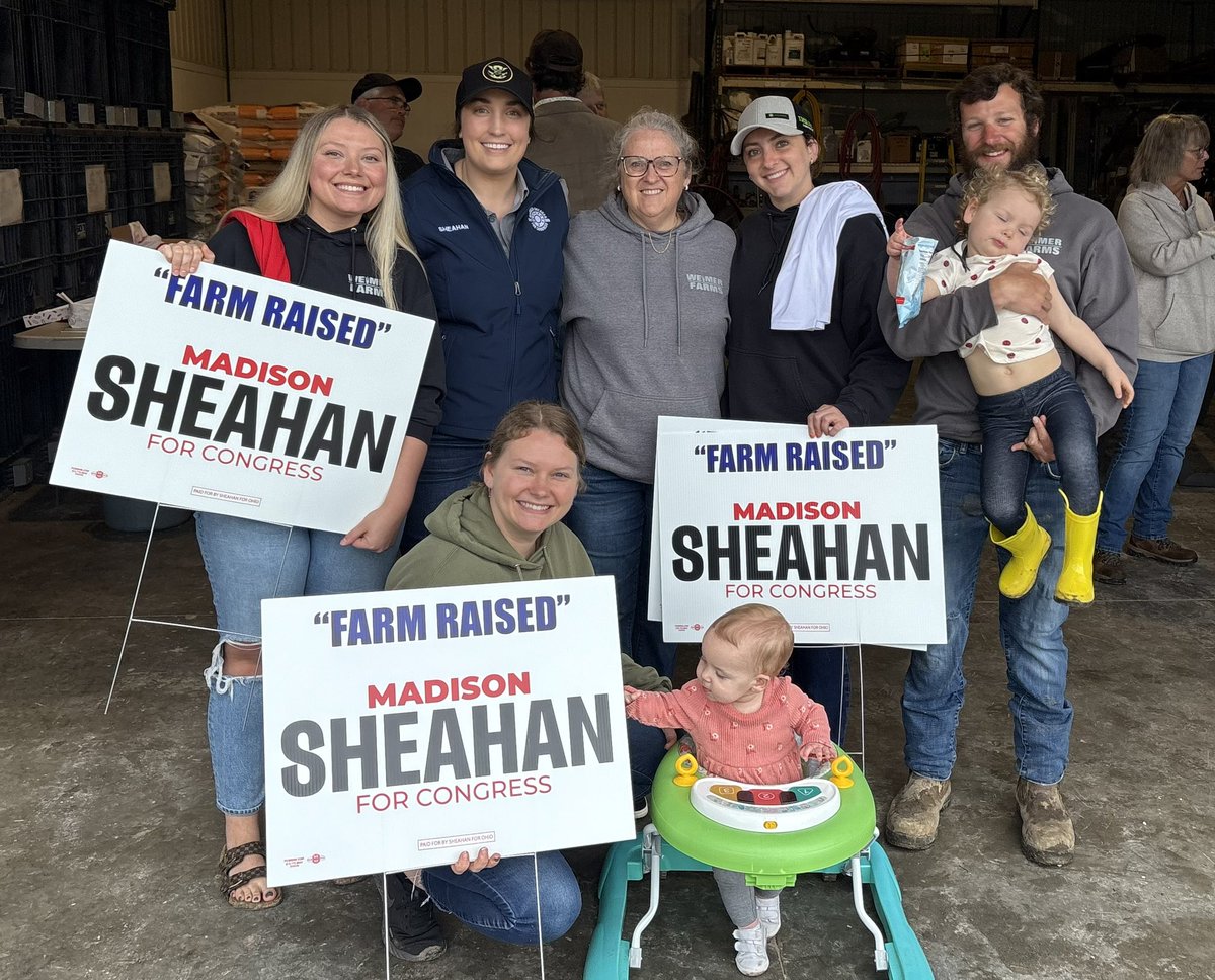 TeamSheahan's tweet image. We love our Northwest Ohio farmers!

They don’t want a career politician in Congress — they need one of their own. #FarmRaised
