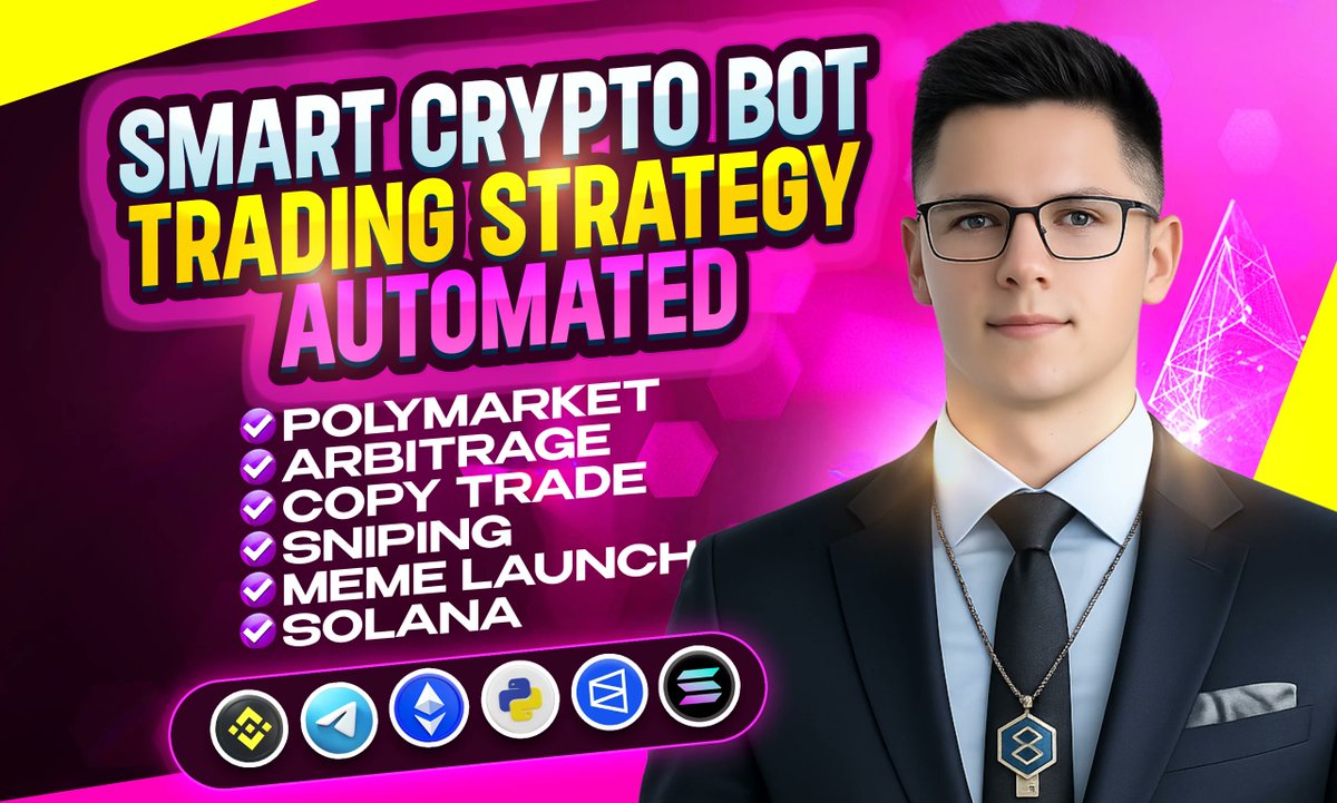 ruposhamin's tweet image. Looking for a fast, secure, and fully custom crypto automation bot?
Get high-performance bots with a strong focus on Solana, designed for low-latency execution and real-world trading conditions.
Order now: go.fiverr.com/visit/?bta=148…

#cryptobot #solana #dapps #Polymarket #blockchain