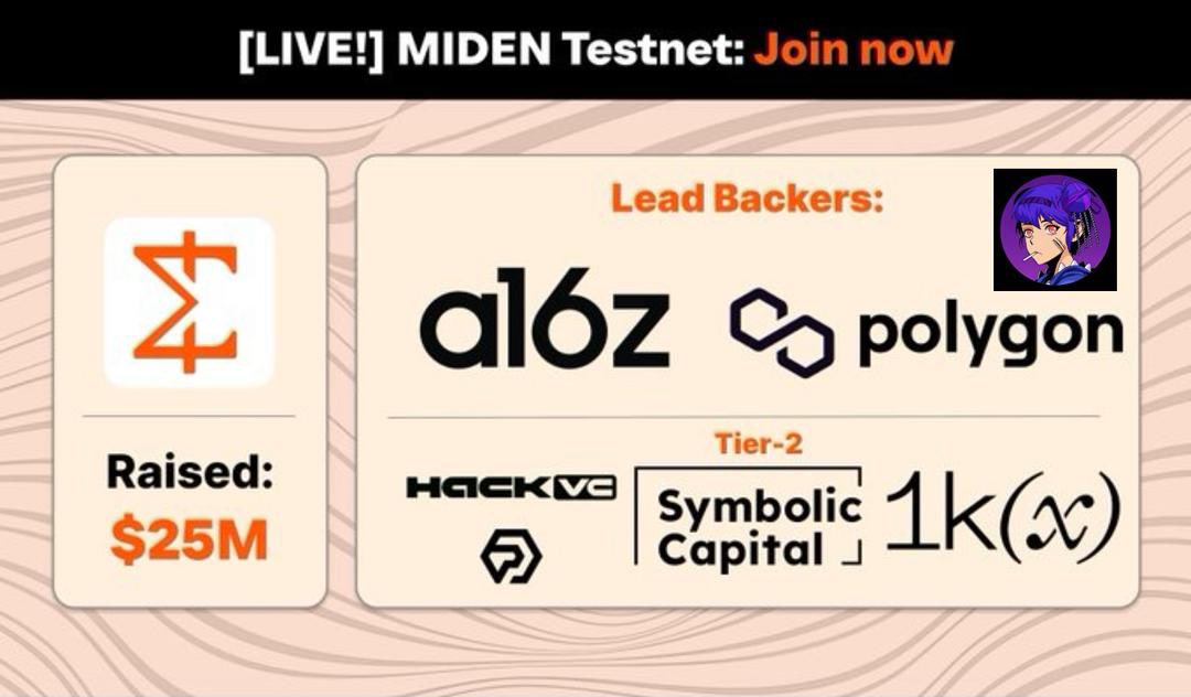 goku16z's tweet photo. Simple Guide to the @0xMiden Testnet Playground (Potential Airdrop)

Cost: $0
Raised: $25M

Let's get started step by step:
Go to https://t.co/VJe41uWFB4
- Click Start Tutorial
- Scroll down and click Next

Create the transaction:

- Select Wallet A
- Click Create New Transaction → New Send Transaction
- Choose Wallet B as the recipient
- Select the asset and amount
- Click Preview, then Submit Transaction
- Once completed, scroll down and click Next twice

Consume the note:

- Go to Notes
- Click the first address
- Select Consume Note with Wallet B
- Submit the transaction
-After success, scroll down and click Next twice

Ensure to use burner wallet when interacting with testnet.