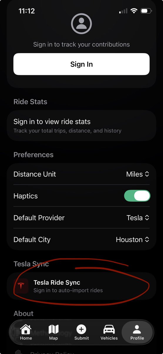 if you are currently using tesla <a href="/robotaxi/">Tesla Robotaxi</a> in bay area, austin, dallas, or houston… please download <a href="/RtaxiTracker/">Robotaxi Tracker</a> app and sync your rides so we can collect the data. 🙏🏼 thank you $TSLA