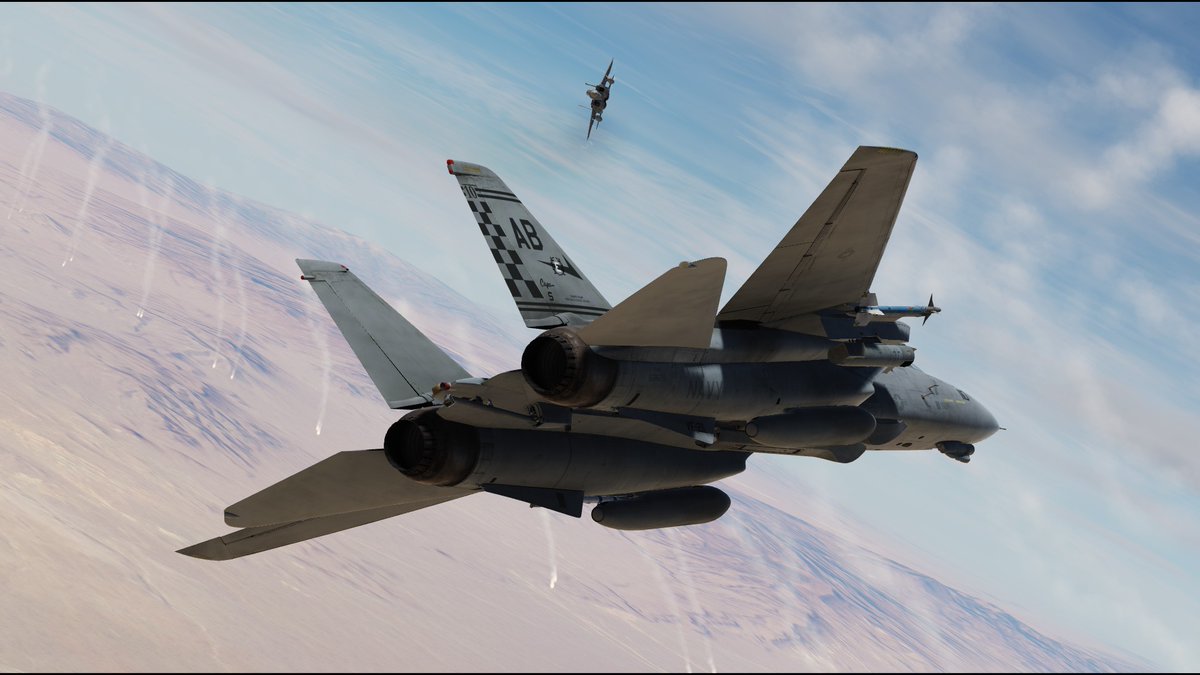 Touma_nomad's tweet image. 夜中にちょっとだけACMトレーニング
VF-211 F-14A vs 65AGRS F-15C
さすがのF-15C。手強かったぜ。
#DCS #DCS_World #DCSWorld