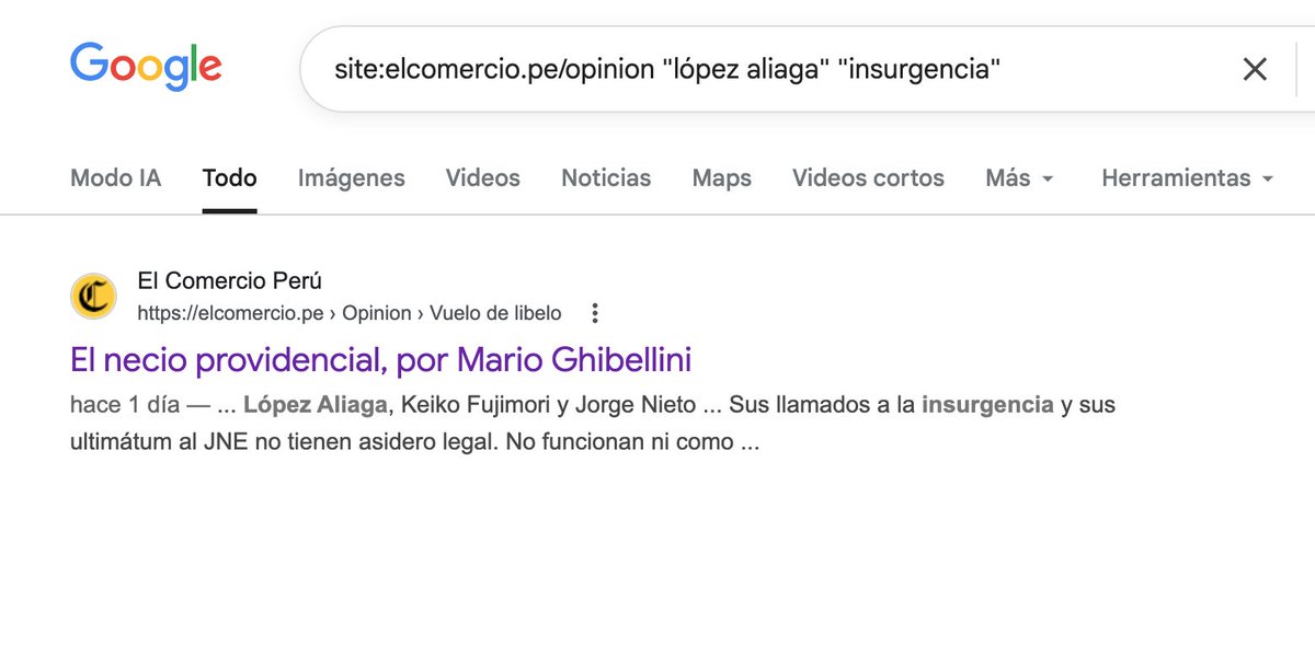 jsudaka's tweet photo. Esto.
Más se entierran al no editorializar contra el llamado a "la insurgencia" de López Aliaga. Como si no quisieran incomodar al político que los desprecia. https://t.co/cEoHp5Gkde