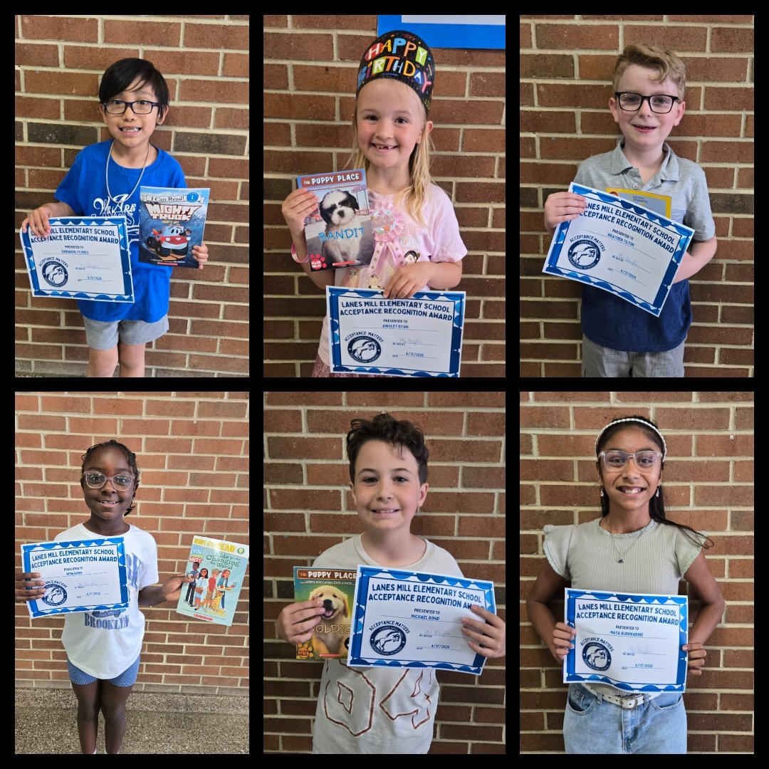 LMES_Rotondo's tweet image. Lanes Mill's Character Education weekly winners!💙😊 #coltsup #acceptance @LMESColts @LMES_Principal