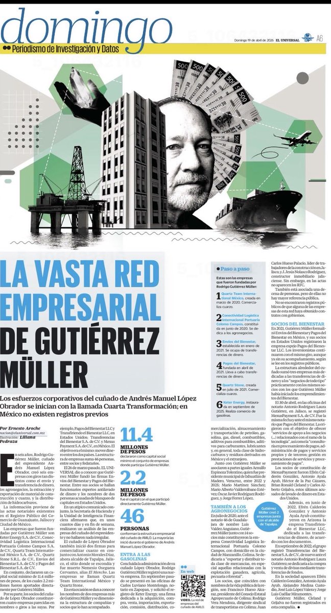 Del cuñado de <a href="/lopezobrador_/">Andrés Manuel</a> Investigación de <a href="/earoche/">Ernesto Aroche</a>