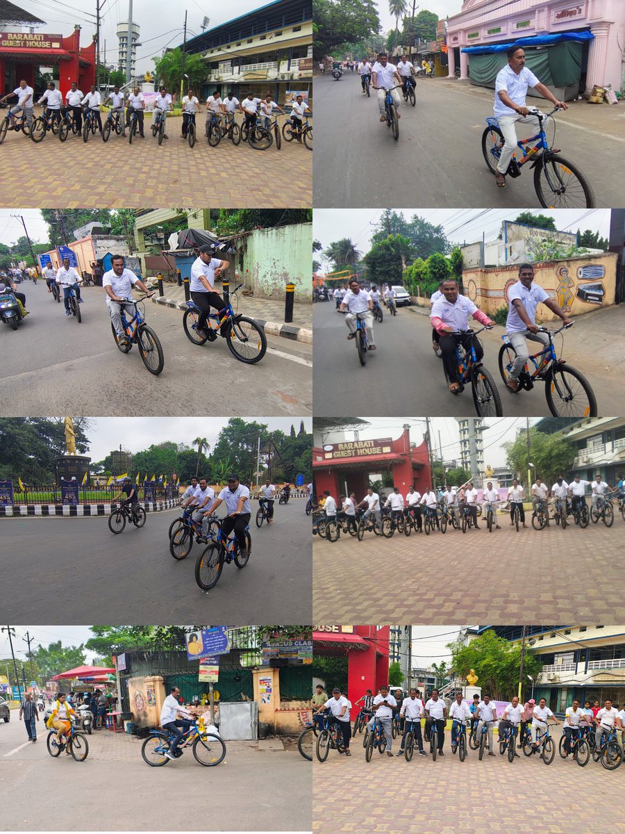 ZP_Cuttack's tweet image. Fit India 🇮🇳 Movement
☀️#SundaysOnCycle 🚴‍♂️Campaign was held by District&amp;amp;Block level Officers,Officials&amp;amp;other stakeholders participation at Sports Authority of India #Cuttack with the theme #Swachhata Ride #SBM-G for a healthier tomorrow.🌿@PRDeptOdisha @SwachhBharat @CuttackDM