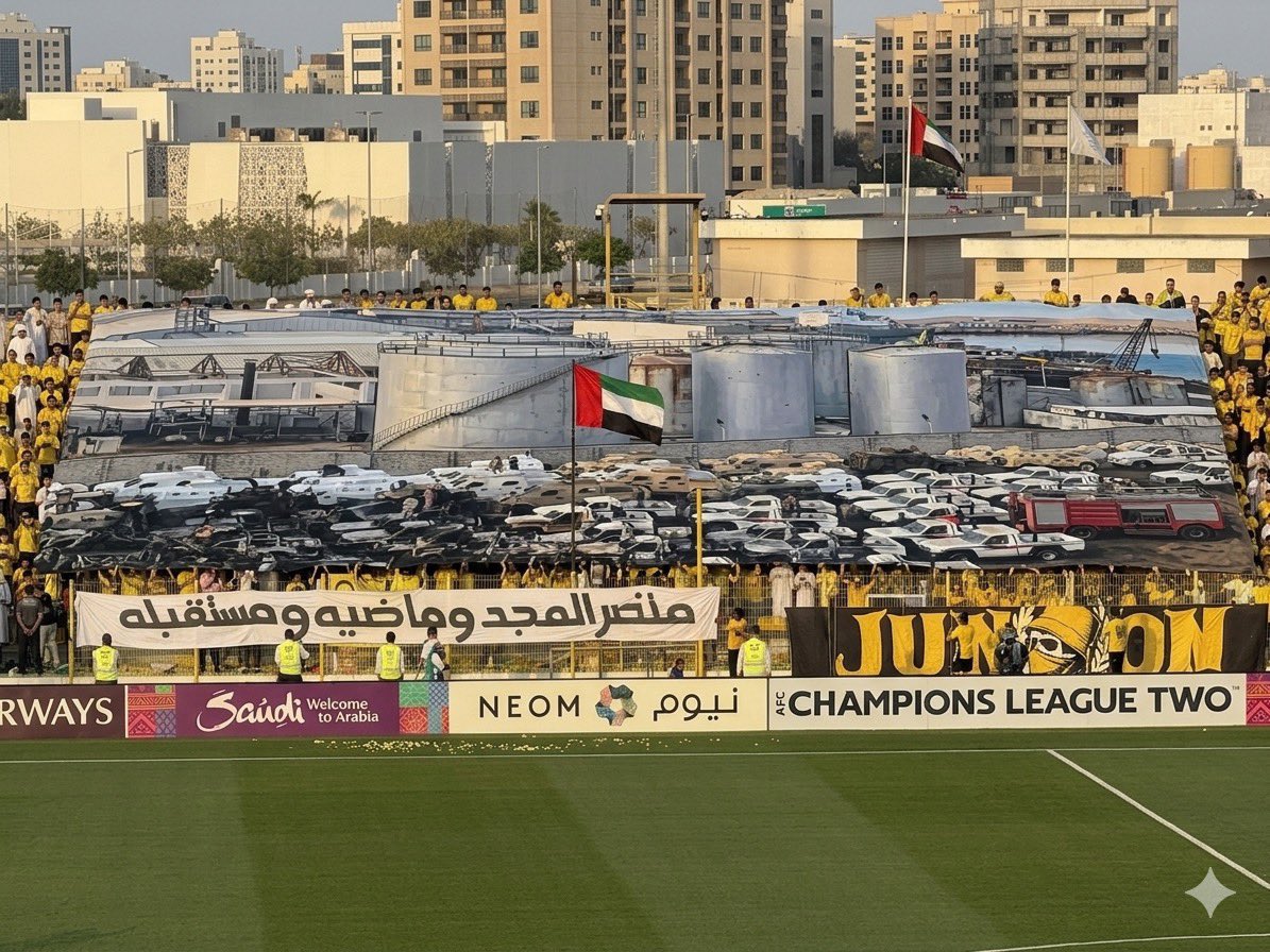 تمنيت يكون هذا التيفو حقهم 😅 #النصر_الوصل