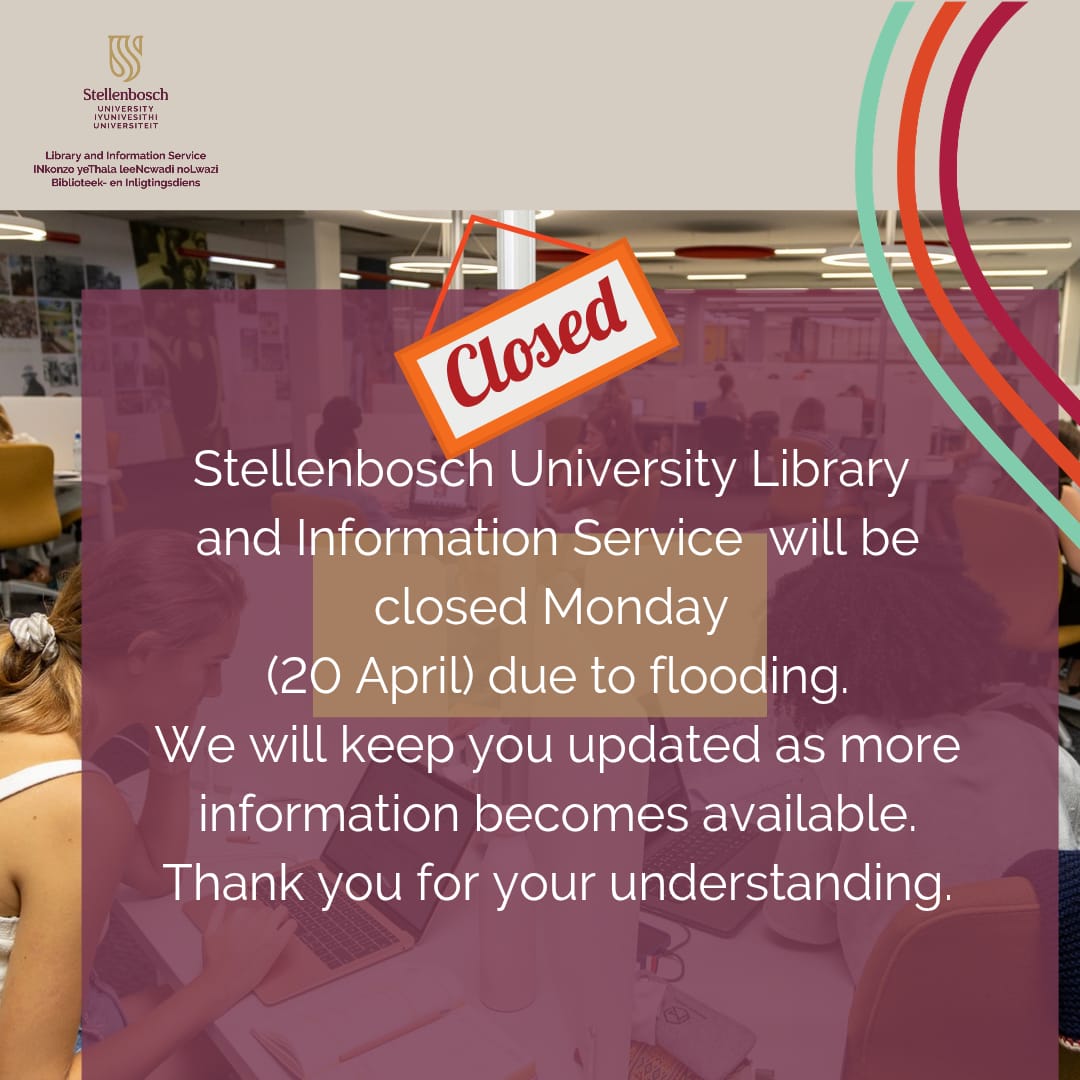SU_Libraries's tweet photo. Library Closed – 20 April
Due to flooding, the library will be closed tomorrow (20 April).
We will keep you updated as more information becomes available. Thank you for your understanding. https://t.co/WS00aWlXpT
