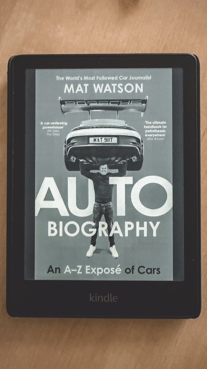 Al_Mc72's tweet image. The current read is this one by @matwatsoncars a cracking road trip thru the different car makers. Written in the same fun and engaging style of the content he makes at @carwowuk. You don’t need to be a petrol head to enjoy it! #books #kindle #reading