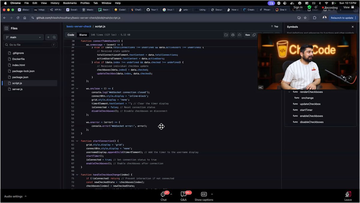 RanjanNaya3519's tweet image. Day 92: WebSockets 🌐⚡

Today I learned how WebSockets enable real-time, bidirectional communication between client and server.

#WebSockets #Realtime #BackendDevelopment #SystemDesign #DeveloperJourney @Hiteshdotcom @ChaiCodeHQ @piyushgarg_dev @nirudhuuu
