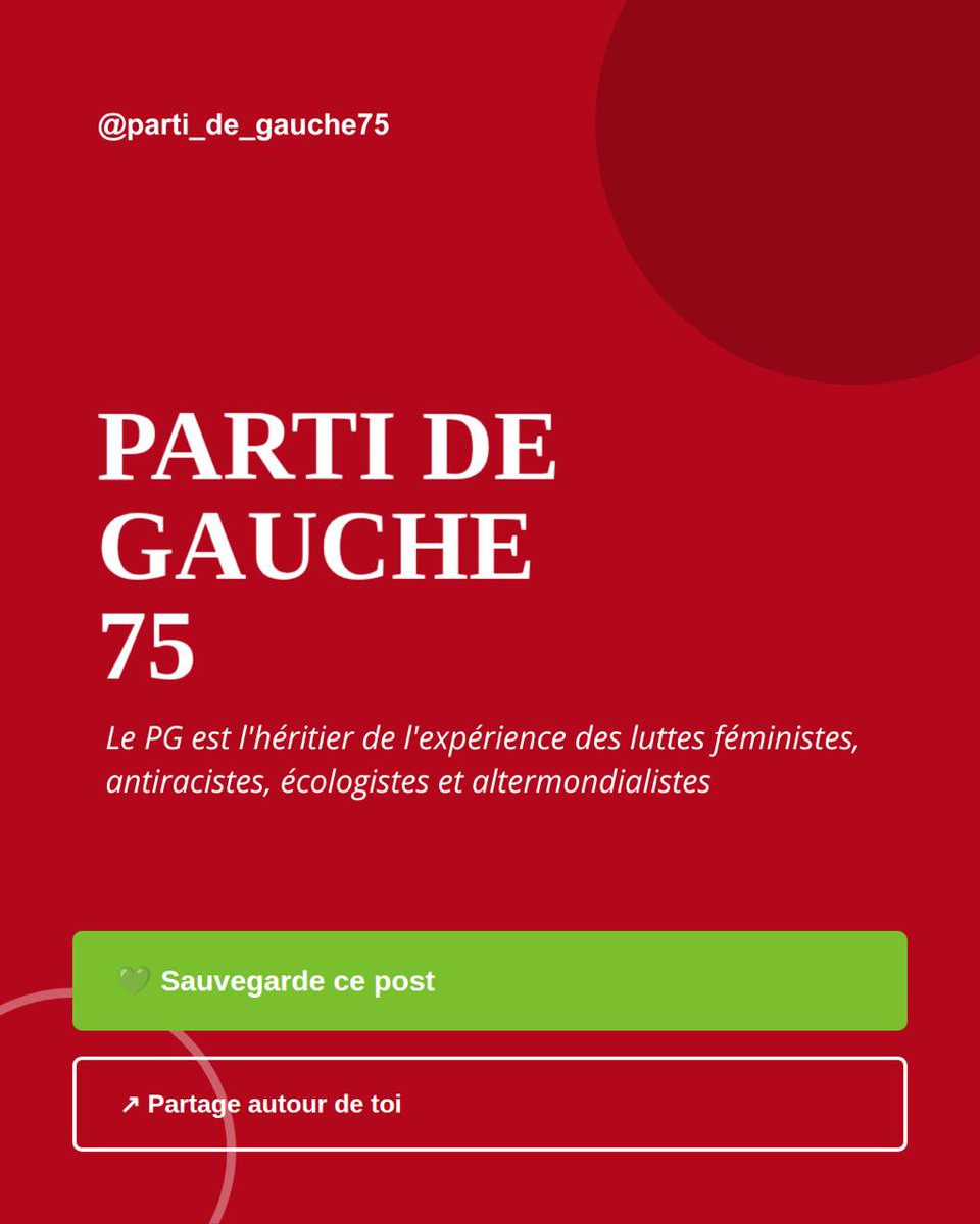 PartideGauche75's tweet photo. https://t.co/TLqpv72j5o