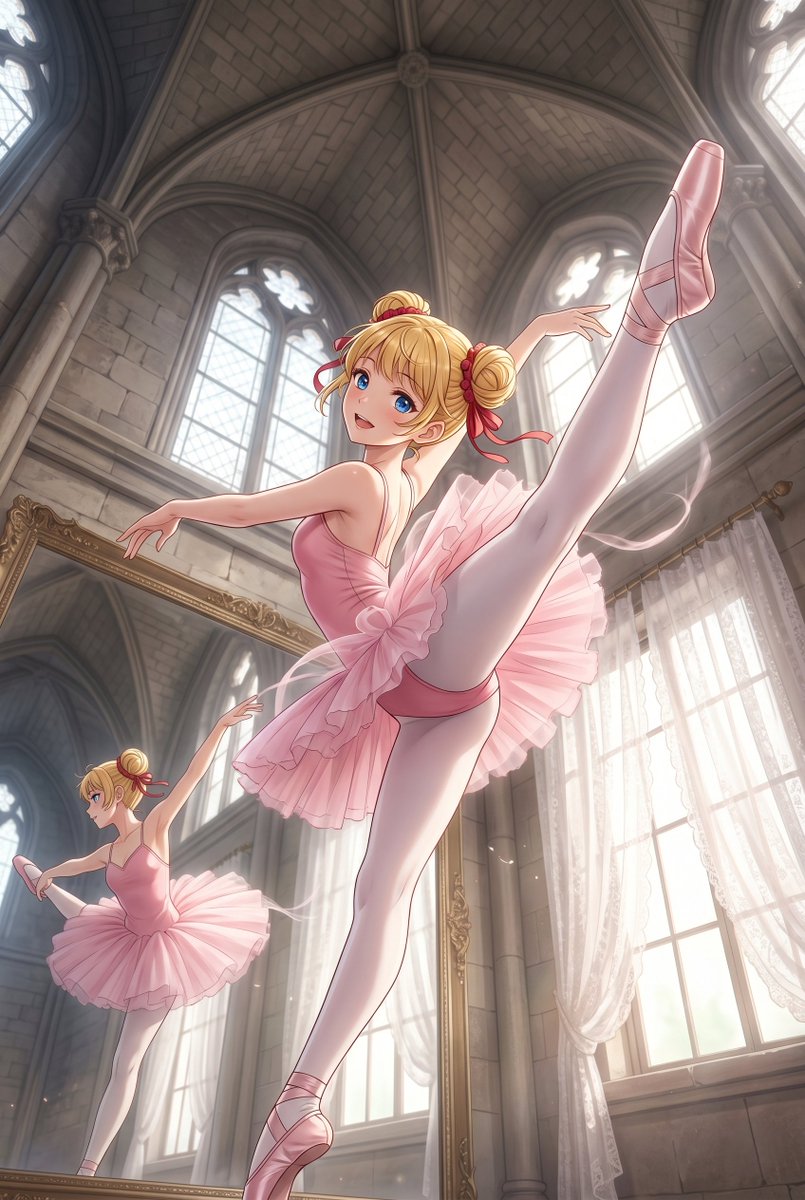 BluebirdHikaru's tweet photo. "Ballet in the Mirror World"
 - An ancient temple.💃 https://t.co/17r9hOiinE