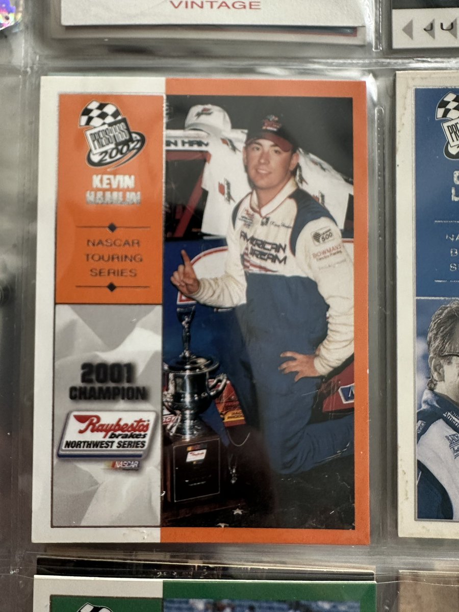 Going through my old cards (thanks <a href="/DaleJr/">Dale Earnhardt Jr.</a>) and look who I found, NASCAR spotter, #KevinHamlin! <a href="/ABR_teams/">Alex Bowman Racing</a>  <a href="/Alex_Bowman/">Alex Bowman</a>