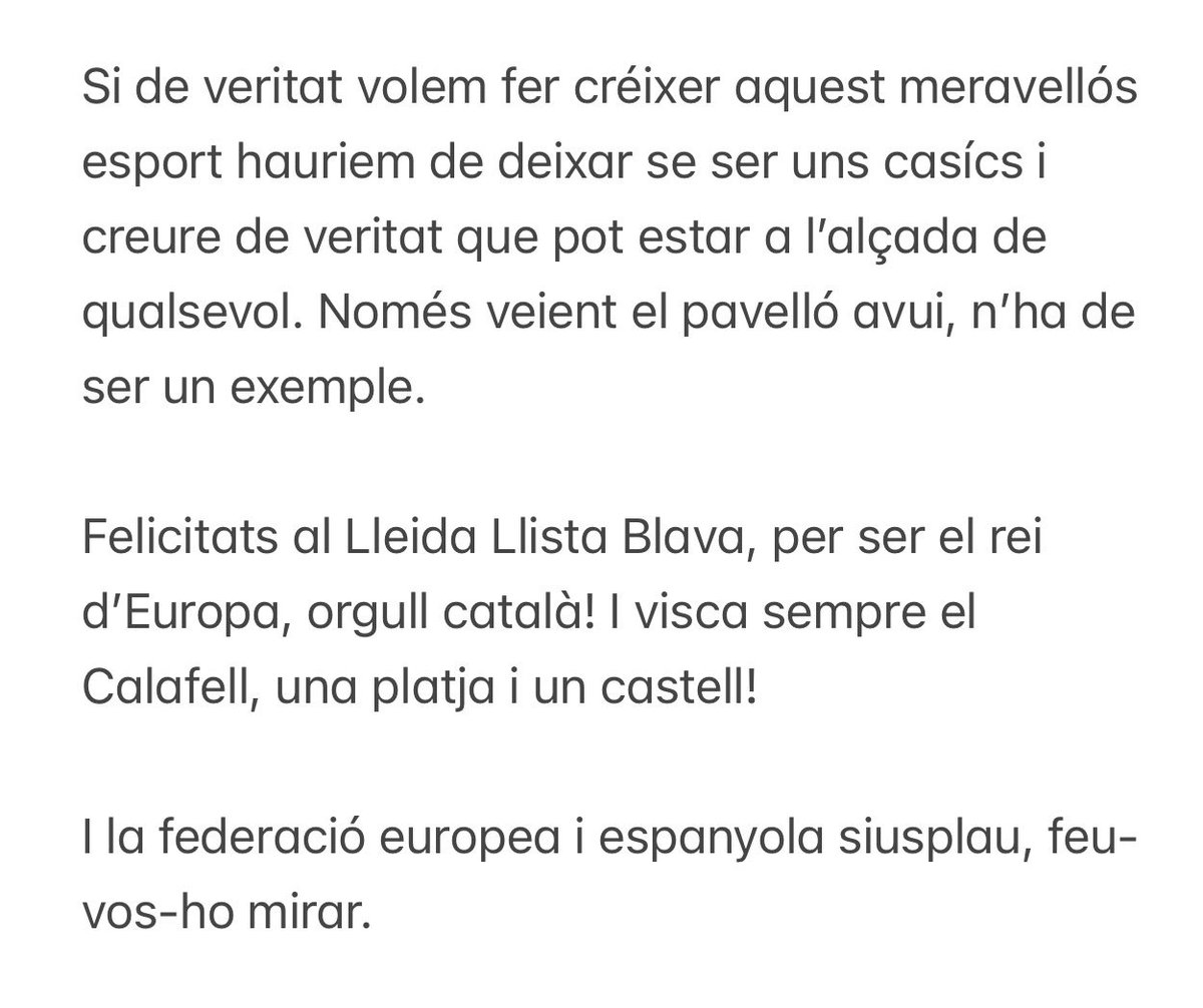 gestadella's tweet photo. Felicitats al @LleidaLlista! I visca el @cpcalafell! Però amb lo d’avui, no podia callar-me… espavileu, @WSERinkHockey! https://t.co/bRYuI1acxy