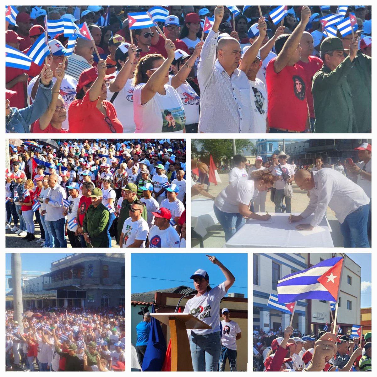 El pueblo de  #LasTunas presente ante el  llamado de dar #MiFirmaPorLaPatria, en defensa de las conquistas de la  Revolución y contra el bloqueo genocida 
#CubaEstáFirme 
#CubaPorLaPaz