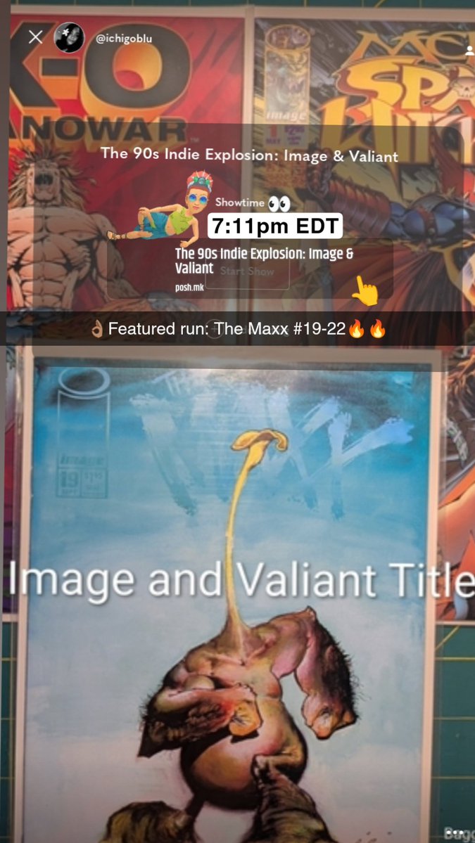 1gofresacaomei's tweet image. Hard-to-find late-run Image books? Found ‘em🕵️‍♂️
Everyone has The Maxx #1, but who has #20-22 in good condition? I’m dropping rare Image &amp;amp; Valiant survivors tonight! Sharp corners, unread, pure 90s heat.
Set your reminders: posh.mk/YN0BTGv3s2b
#TheMaxx #SamKieth #ComicBooks