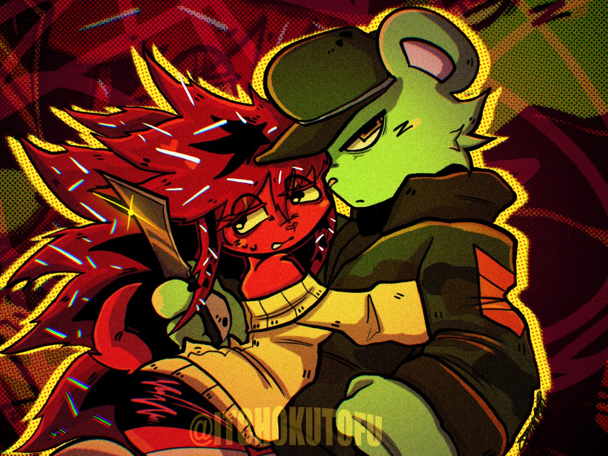 Itchoku_t0fu's tweet image. ❤️✨FLIPPY/FLIPQY x FLAKY ✨💚 #fandom