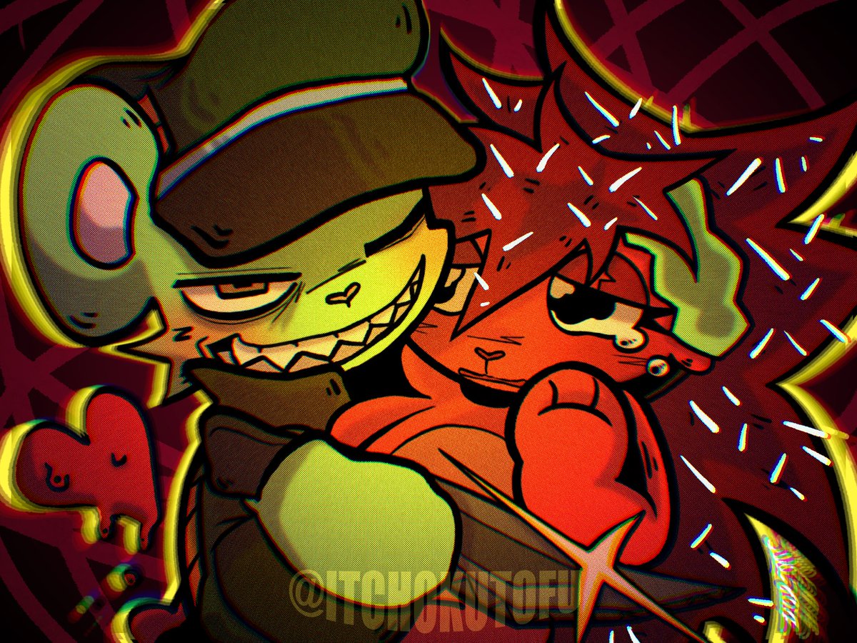 Itchoku_t0fu's tweet image. ❤️✨FLIPPY/FLIPQY x FLAKY ✨💚 #fandom