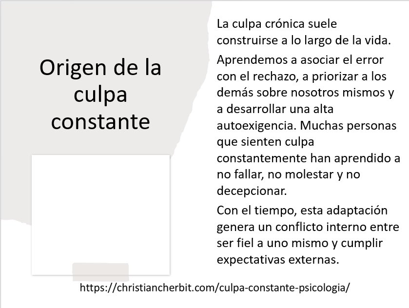 chcherbit's tweet photo. “Esto no aparece de la nada. Nadie nace sintiéndose culpable de forma constante.
Esto se aprende.
Se construye poco a poco en contextos donde equivocarse tenía un coste emocional.
Donde era importante no molestar… no fallar… no decepcionar.

https://t.co/rlq5Zy655u https://t.co/bsndhURXzx