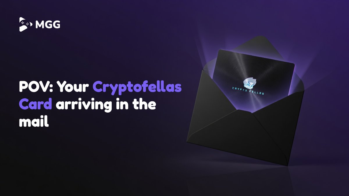 MimboNode's tweet photo. Nothing beats the feeling of your Cryptofellas Card arriving in the mail.

The physical bridge to your digital wealth.

#GameFi #Web3Gaming #MGG #MGGARENA $MGG https://t.co/aO0XSh0Ke7