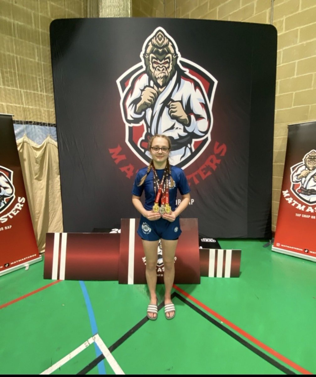 CDarwinPE's tweet photo. Double gold and a silver for Maisie in Jiu Jitsu 🏆 https://t.co/AGUNvEQa16