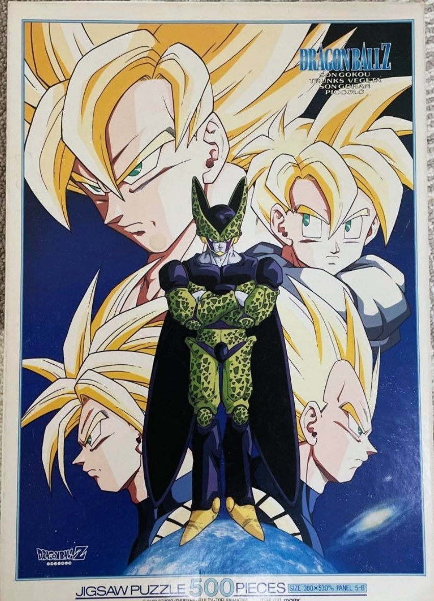cheer_up0059's tweet image. DBZのジグソーパズルから☆
（他にも様々なグッズになってる、多分）
●左→鉛筆ラフスケッチ
●右→商品化されたもの
#古澤純也 #Furujun #DBZ #90s
#JunyaFurusawa #ドラゴンボール