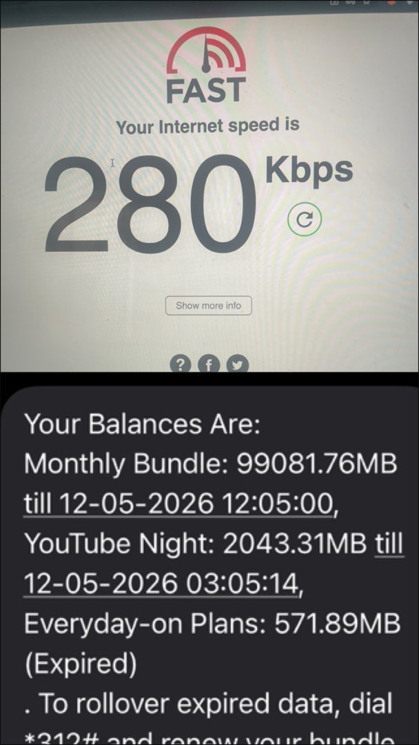 algonasr's tweet photo. @AirtelNigeria please. ODU is shitty during the day. Normal data plan too no come deh work. https://t.co/V3FRLyNw6P